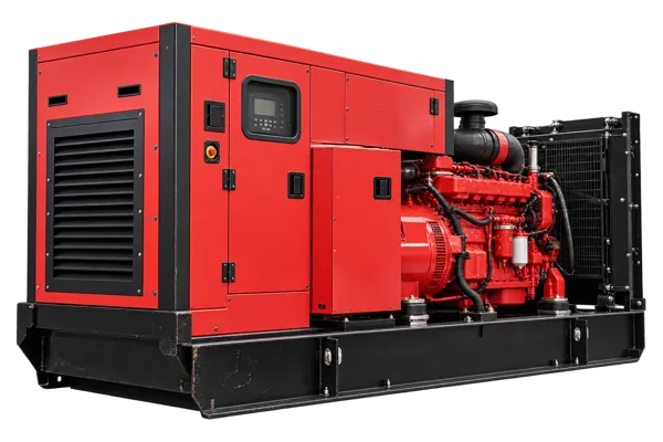 Groupe électrogène diesel d'occasion — rouge (réf. B)
